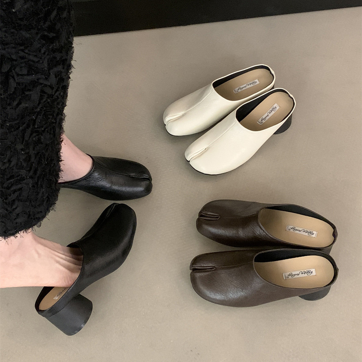 Women'S Fashion Korea - Bailamos Chaussures à bout fendu pour