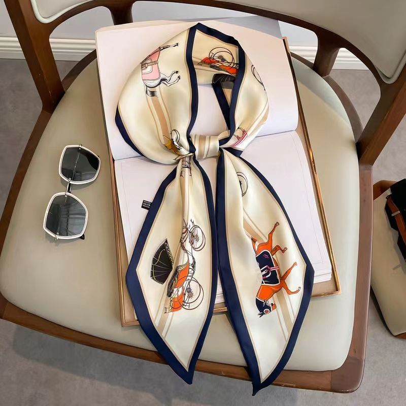 Women Fashion Necktie - Foulard en soie pour femmes, Design