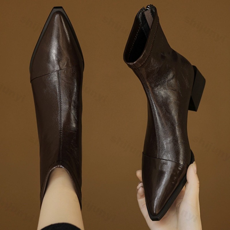 Bottines courtes pointues pour - Women'S Fashion Korea avis et prix