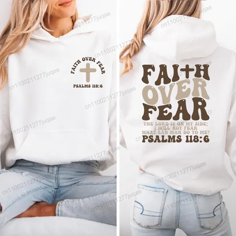 Faith Over Fear – sweat-shirt  - Women Fashion Over The Years avis et prix