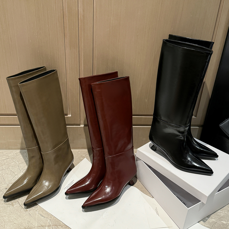 QUTAA mode nouvelles femmes ge - Women'S Fashion Knee High Boots avis et prix