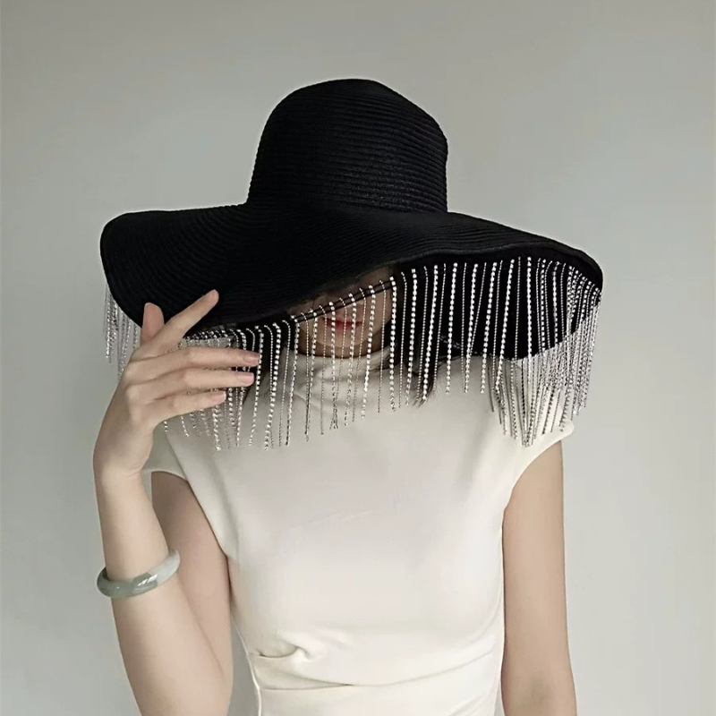 Chapeau de paille à larges bor - Women Fashion Photoshoot avis et prix