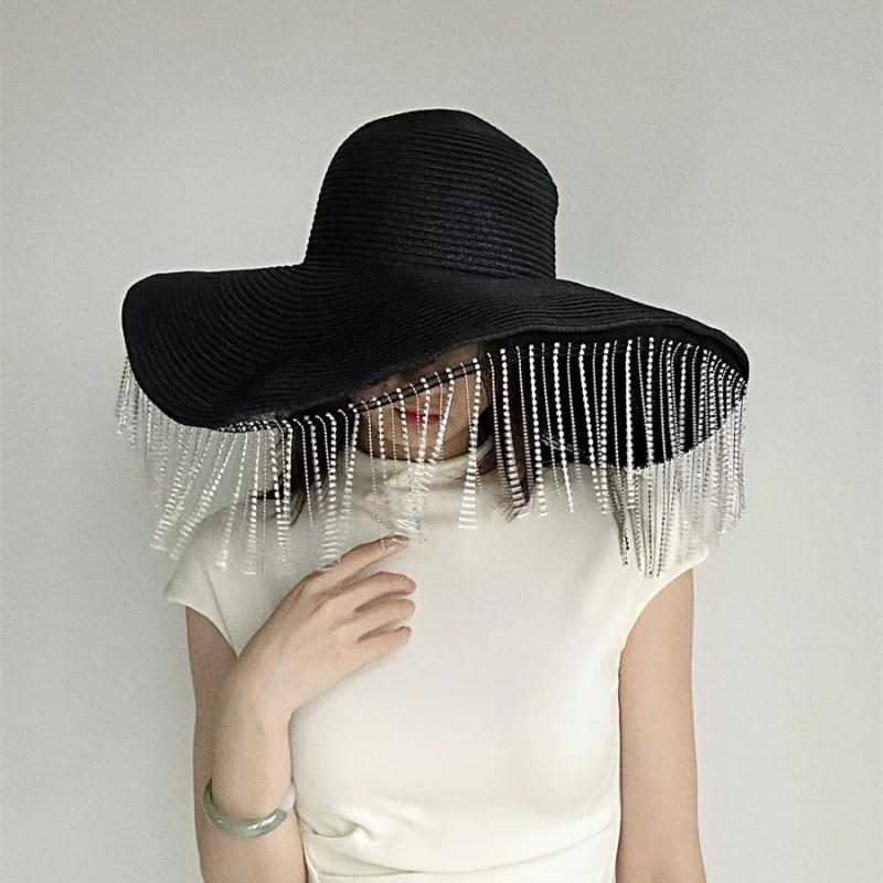 Chapeau de paille à larges bor - Women Fashion Photoshoot avis et prix