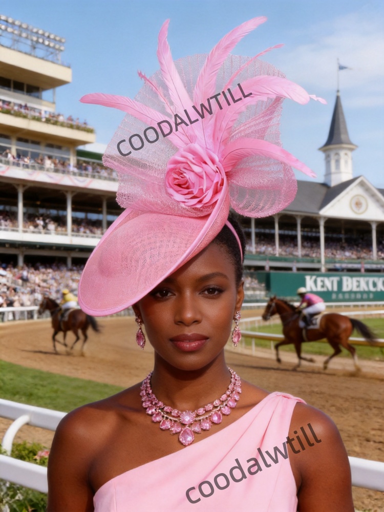 Chapeau bibi rouge en maille a - Women'S Fashion Kentucky Derby avis et prix