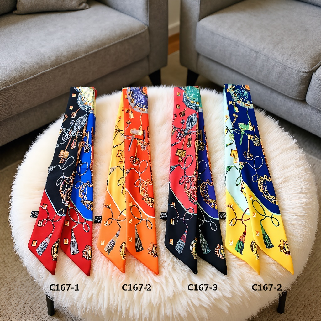 Écharpe imprimée quatre saison - Women Fashion Necktie avis et prix