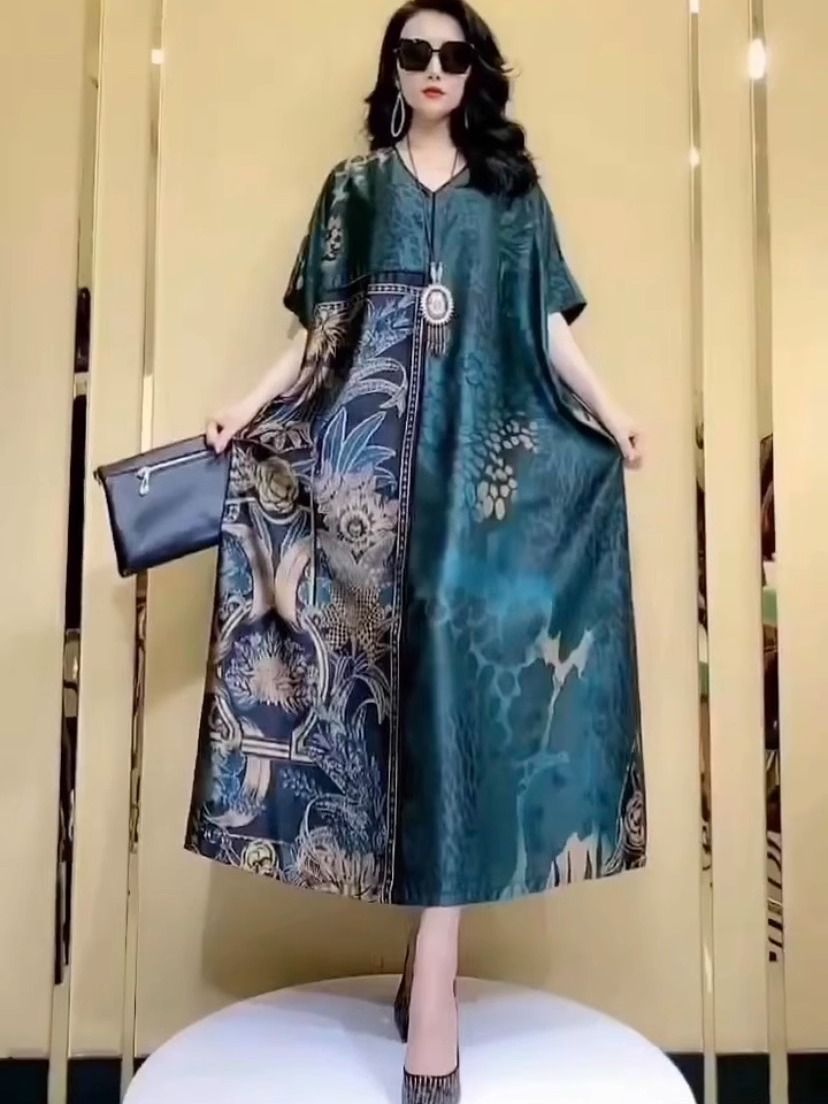 Robe d'été en soie de mûrier g - Women Fashion Dress Names avis et prix