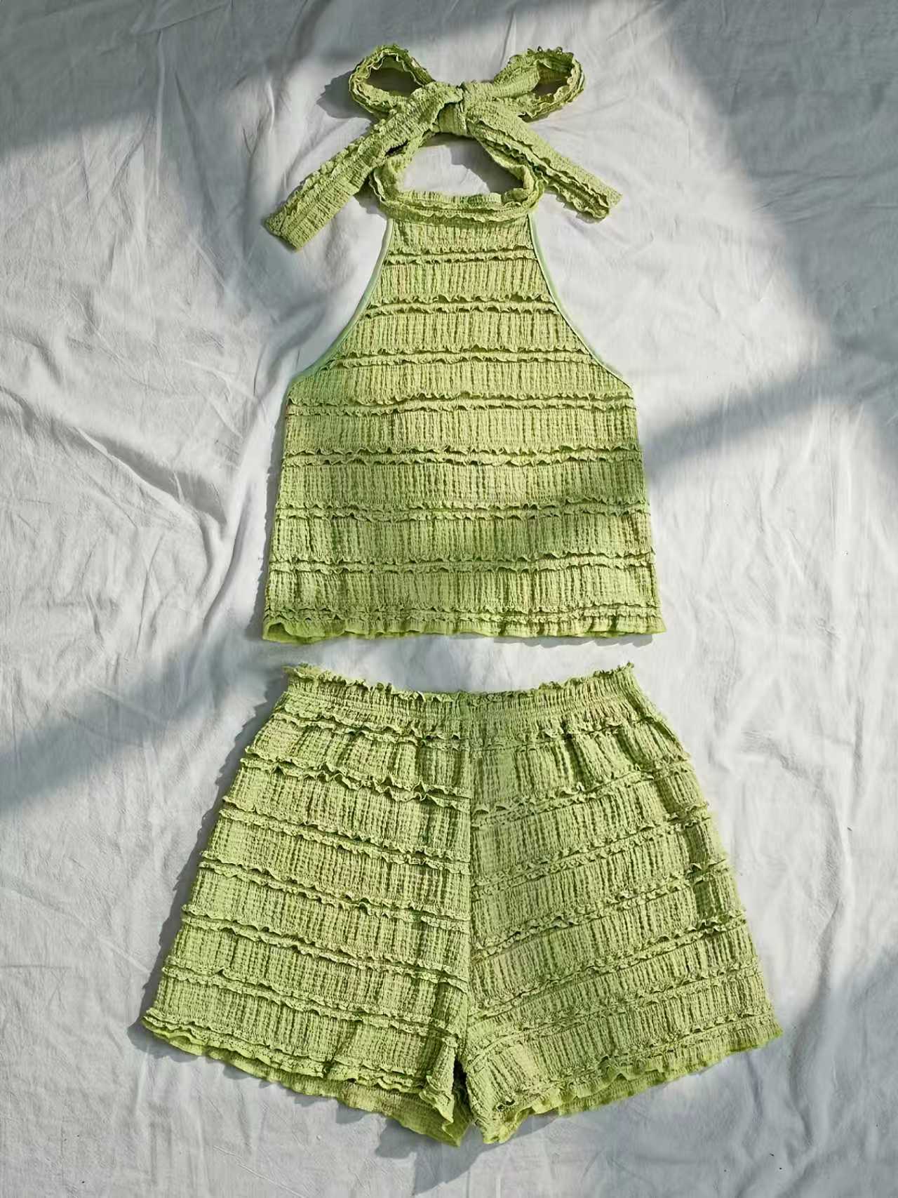 Ensemble haut et short de plag - Lace Trim Cami avis et prix