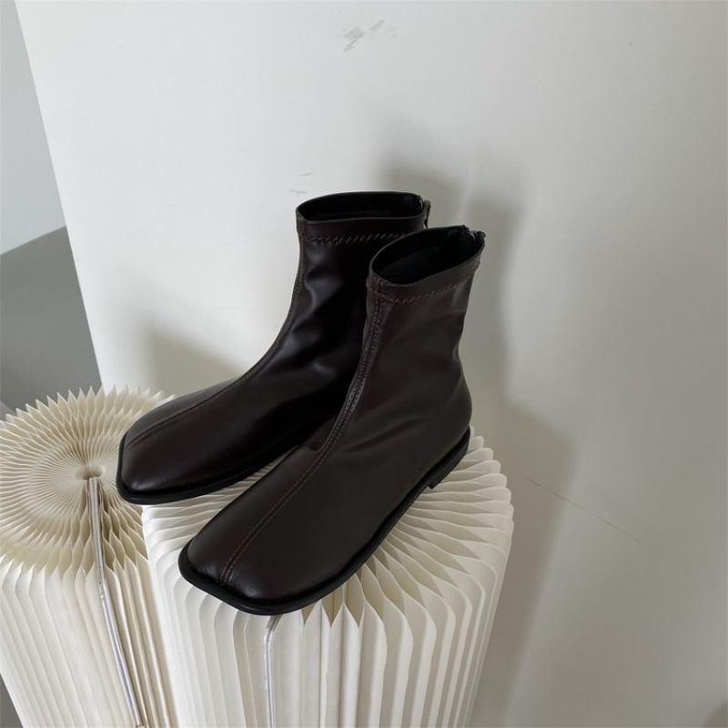Bottes d'automne en cuir vérit - Women'S Fashion Korea avis et prix