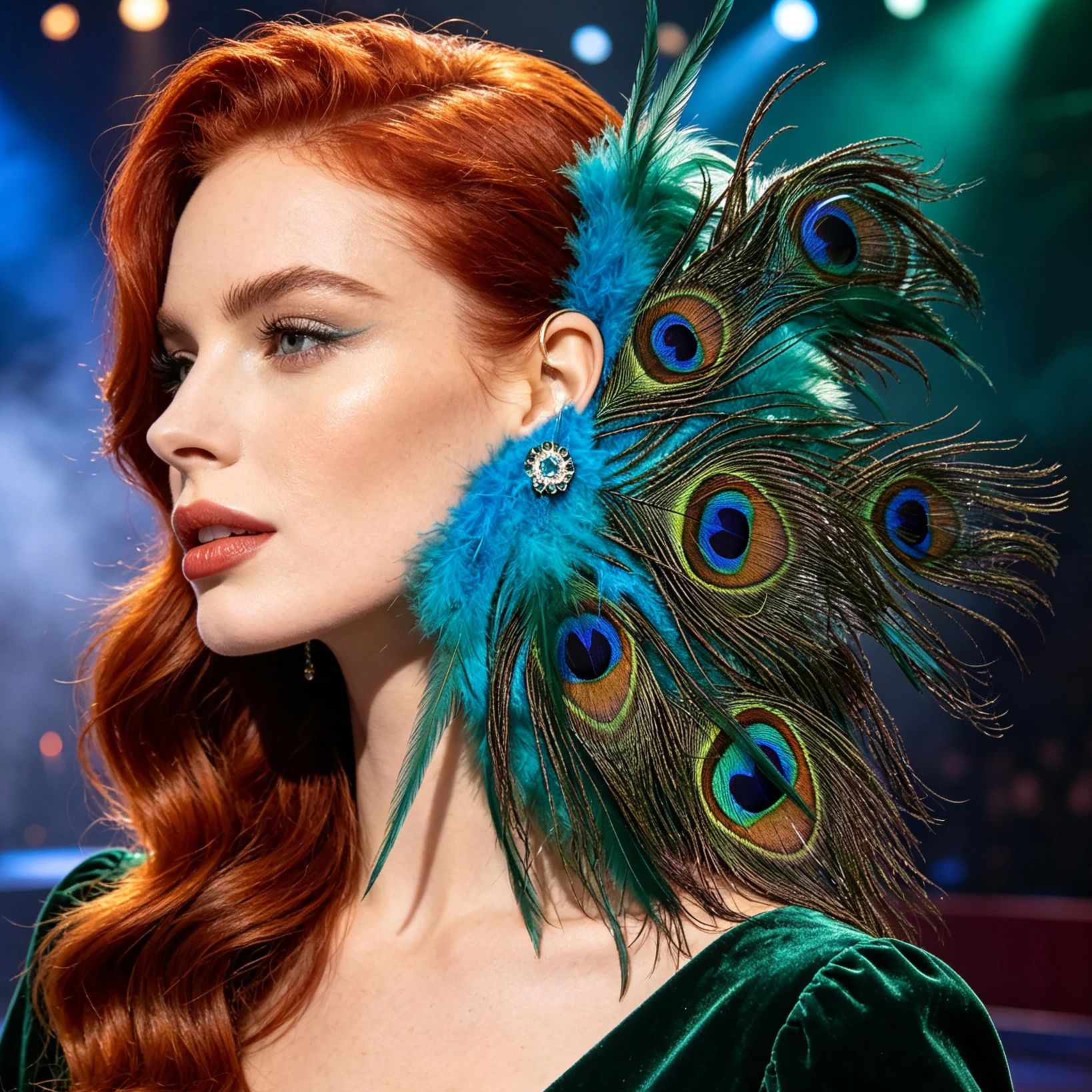 Manchette d'oreille en plumes  - Women Fashion Photoshoot avis et prix