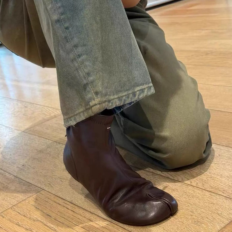 Bottines à bout fendu de marqu - Women'S Fashion Korea avis et prix