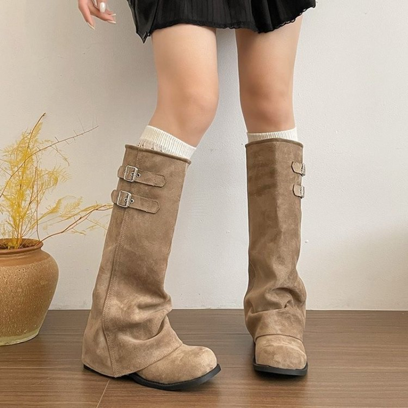 Bottes hauteur genou style rét - Women'S Fashion Knee High Boots avis et prix