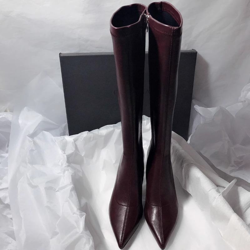 Bottes d'automne à talons aigu - Women'S Fashion Knee High Boots avis et prix